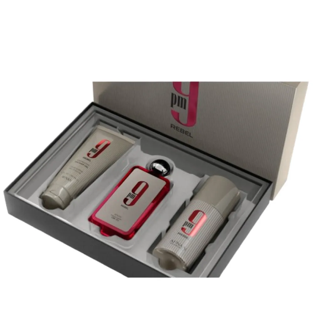 9 pm Rebel 100 ml + kropsspray 150 ml + SG eau de parfum unisex