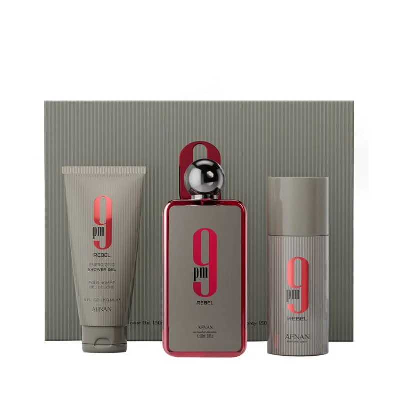 9 pm Rebel 100 ml + kropsspray 150 ml + SG eau de parfum unisex