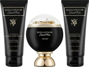 Afnan Souvenir Desert Rose U Eau de Parfum 100 ml + bodylotion 100 ml + brusegel