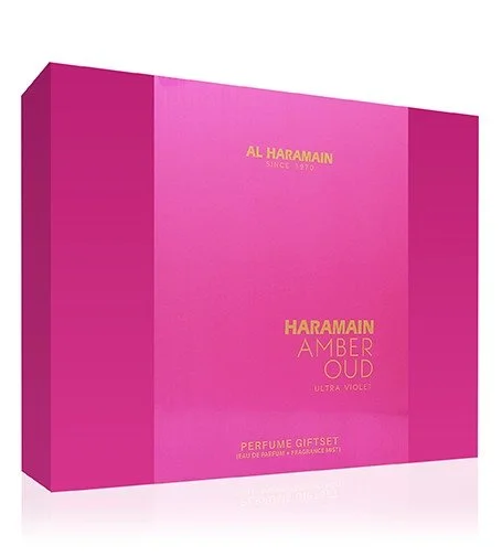 Amber Oud Ultra Violet gavesæt til kvinder Eau de Parfum 75 ml + Eau de Parfum 30 ml + body mist 200 ml