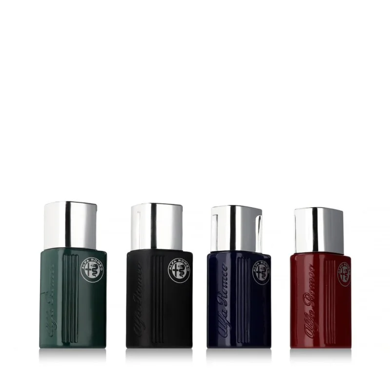 Alfa Romeo Black Green 15 ml + EDT Black 15 ml + EDT Blue 15 ml + EDT Red eau de toilette til mænd