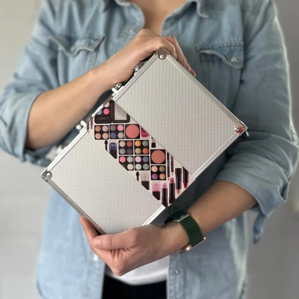 All About Beauty komplet makeup-palette i kosmetikkuffert