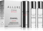Allure Homme Sport EDC genopfyldelig 20 ml + EDC refill 2 x 20 ml M 60 ml