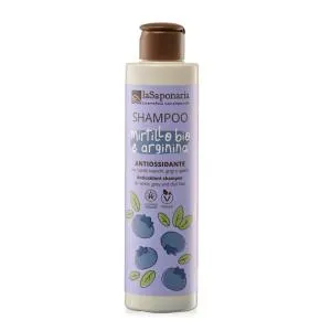 laSaponaria Antioxidant shampoo til gråt hår med BIO-blåbær og arginin 200 ml