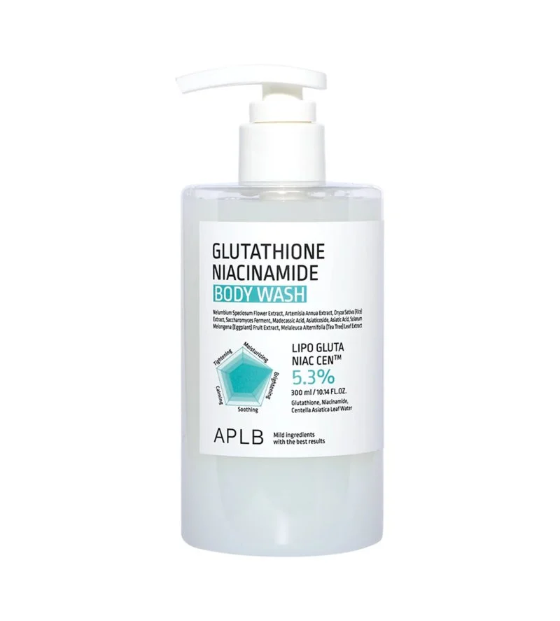Glutathione Niacinamide Body Wash fugt- og glødgivende brusegel 300 ml