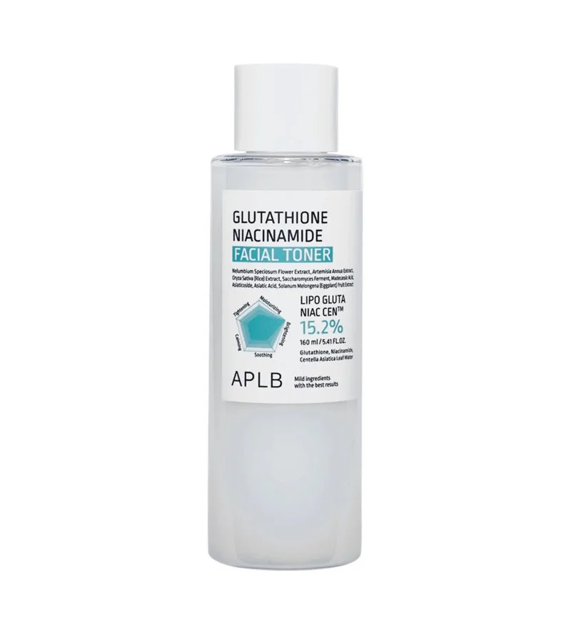 Glutathione Niacinamide ansigtstoner, fugtgivende og glødgivende 160 ml