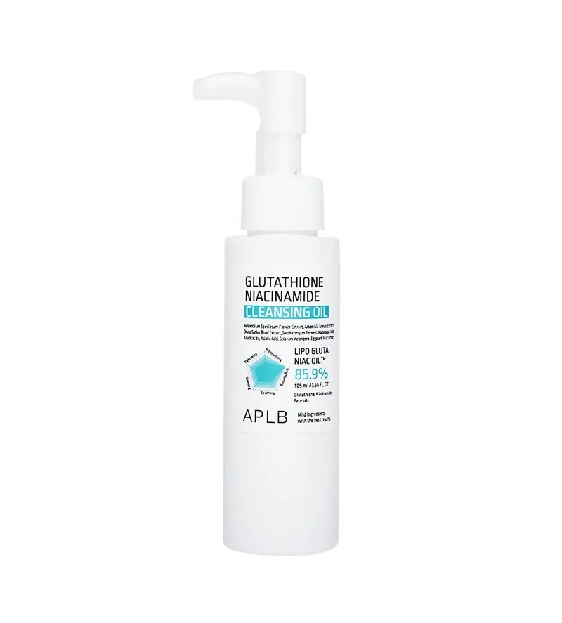 Glutathione Niacinamide renseolie fugtgivende og glødgivende makeupfjernerolie 105 ml