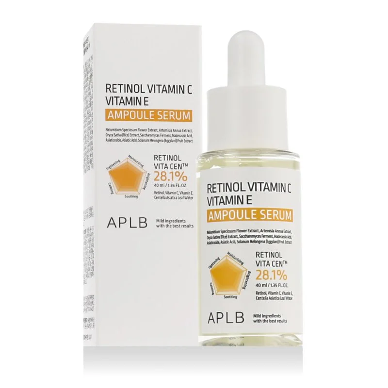 Retinol C-vitamin E-vitamin Ampulserum 40 ml