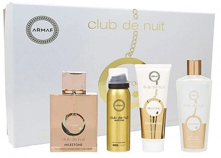 Club de Nuit Milestone Sæt - Eau de Parfum 30 ml + hårparfume 55 ml + sæbe 130 g + bodyspray 50 ml