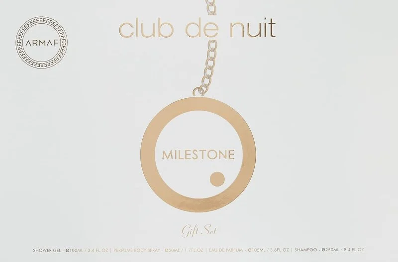 Club de Nuit Milestone Sæt - Eau de Parfum 30 ml + hårparfume 55 ml + sæbe 130 g + bodyspray 50 ml