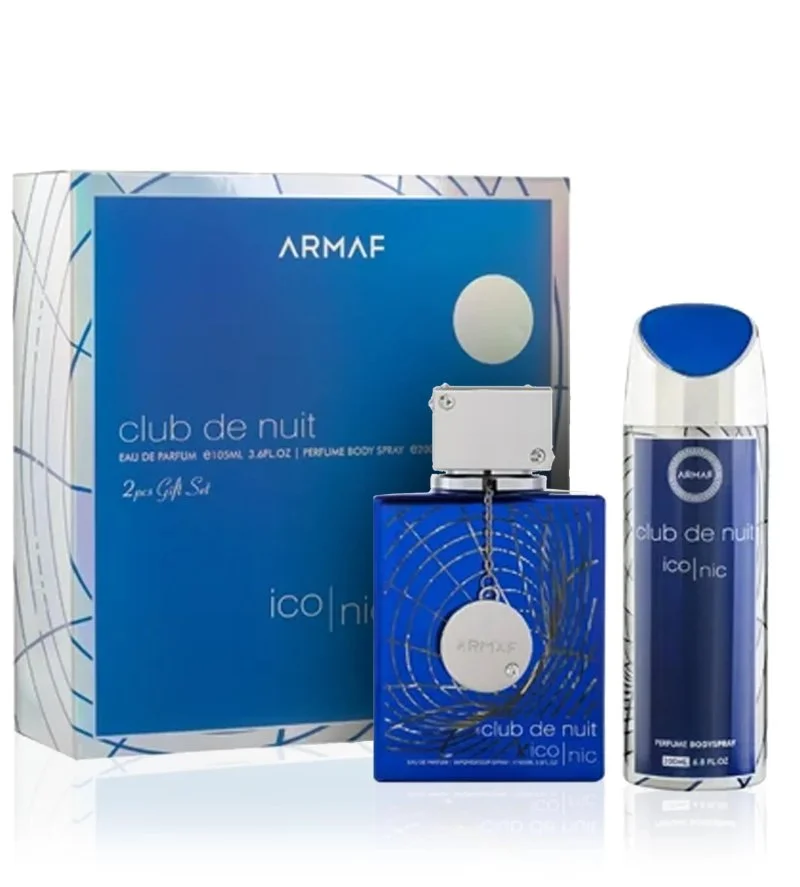 Club De Nuit Blue Iconic gavesæt 105 ml + body spray eau de parfum til mænd