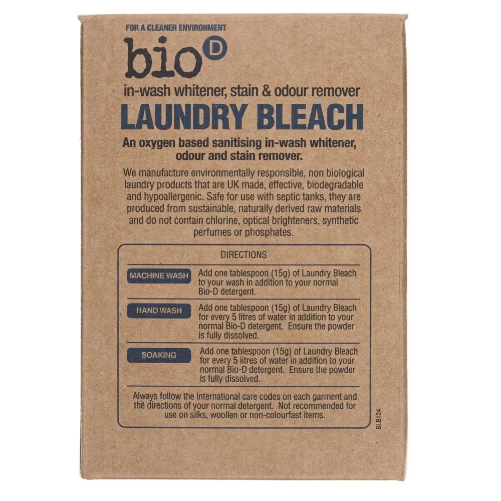 Bio-D Blegemiddel, plet- og lugtfjerner til vasketøj (400 g)