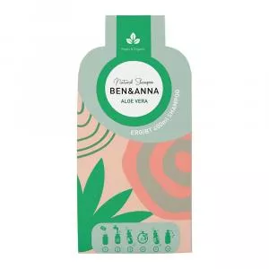 Ben & Anna Shampoo pulver (2×20 g) - Aloe vera - til følsom hovedbund
