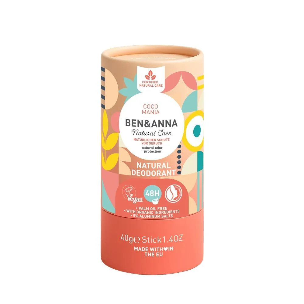 Ben & Anna Deodorant i fast form (40 g) - Kokosnød