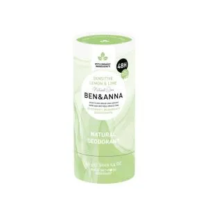 Ben & Anna Sensitive Solid Deodorant (40 g) - Lemon og Lime - uden bagepulver