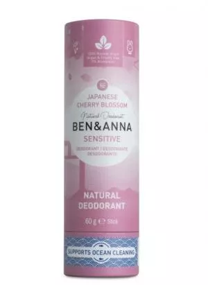 Ben & Anna Sensitive Solid Deodorant (60 g) - Cherry Blossom