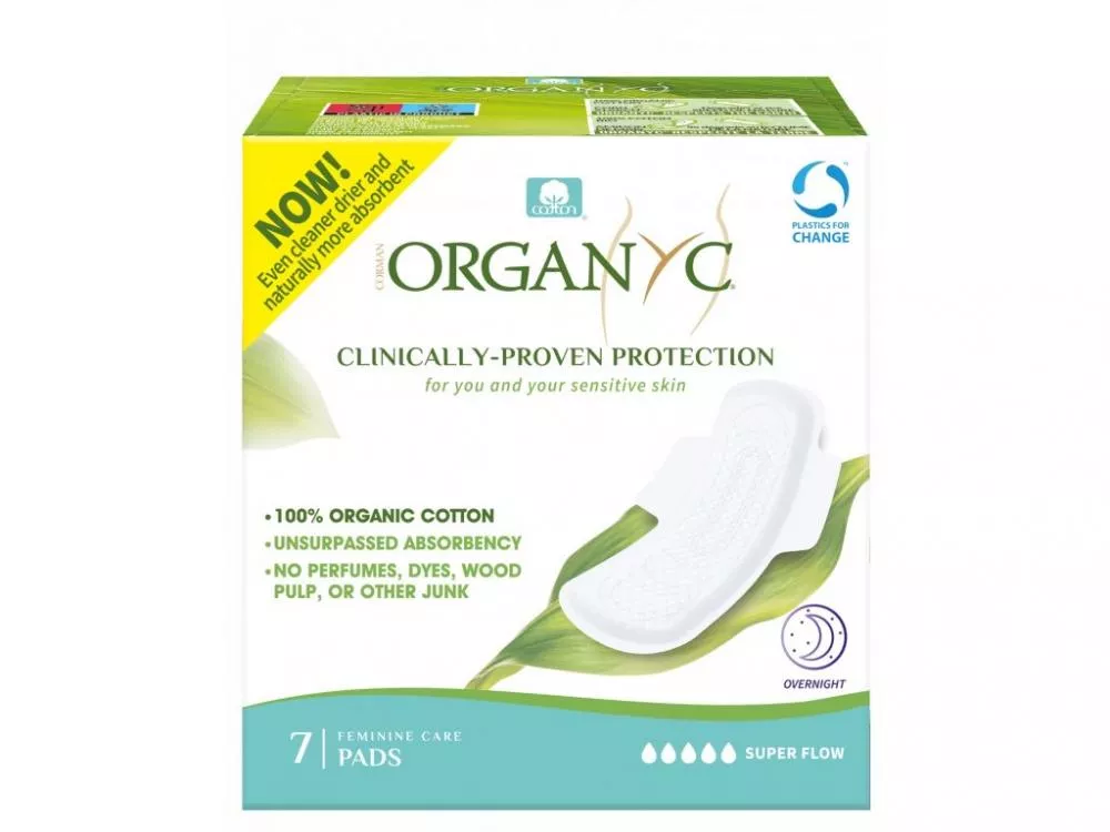 Organyc Bio pads ekstra tyk forlænget (7 stk)
