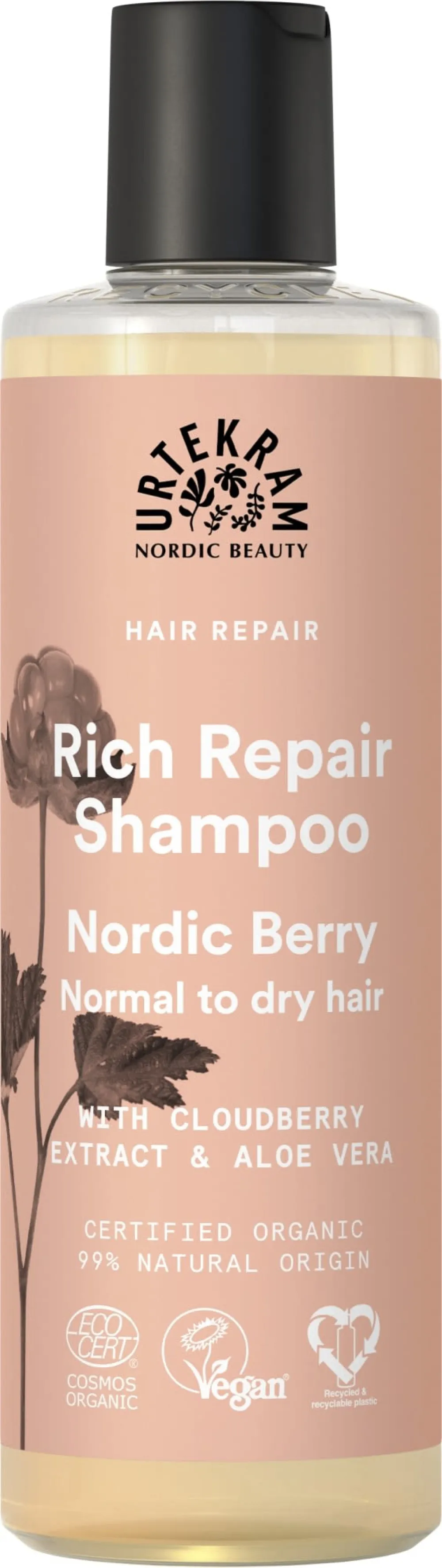 Urtekram Økologisk shampoo med nordiske bær 250 ml