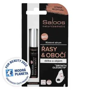 Saloos Bio øjenvippe- og øjenbrynsserum 7 ml