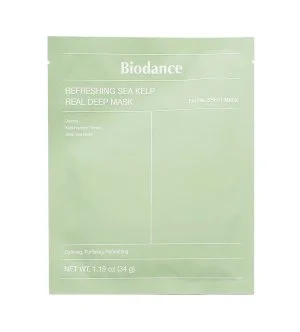 Biodance Refreshing Sea Kelp Real Deep Mask beroligende hydrogel-ansigtsmaske 34 g