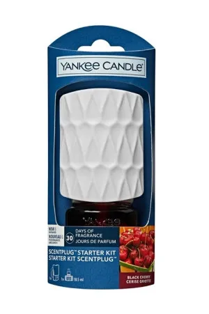 Yankee Candle ScentPlug Organic Pattern elektrisk diffuser til stikkontakt og refill Black Cherry