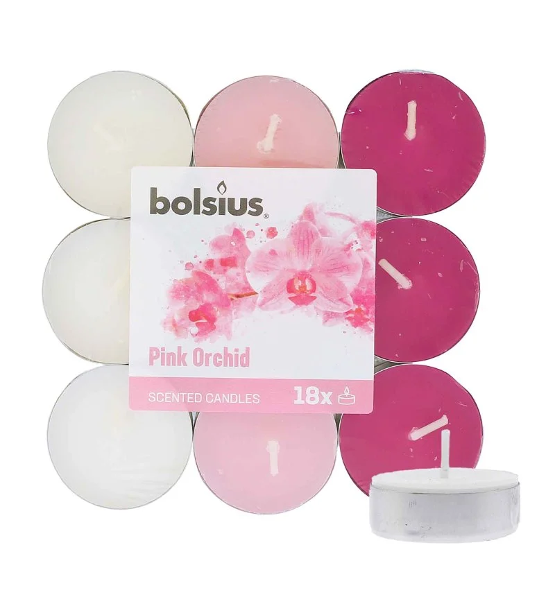 Scented Tealights Orchid 4h fyrfadslys 18 stk.