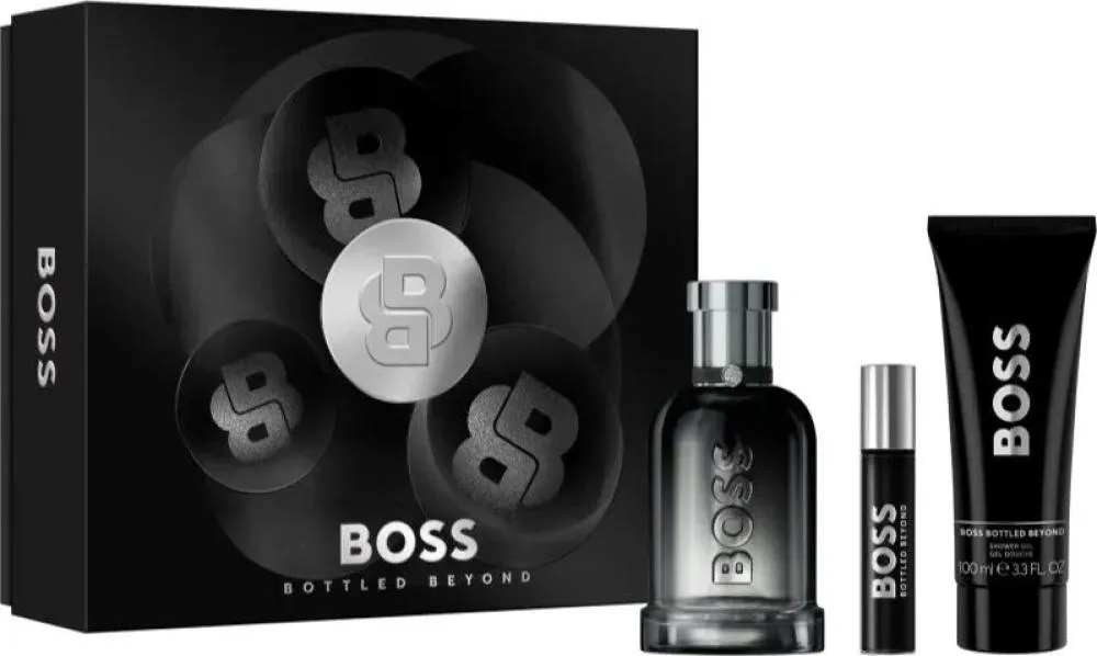 Boss Boss Bottled Beyond 100 ml + EDP MINI 10 ml + brusegel 100 ml Eau de Parfum til mænd