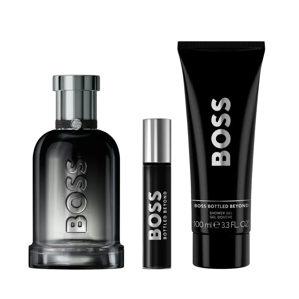 Boss Boss Bottled Beyond 100 ml + EDP MINI 10 ml + brusegel 100 ml Eau de Parfum til mænd