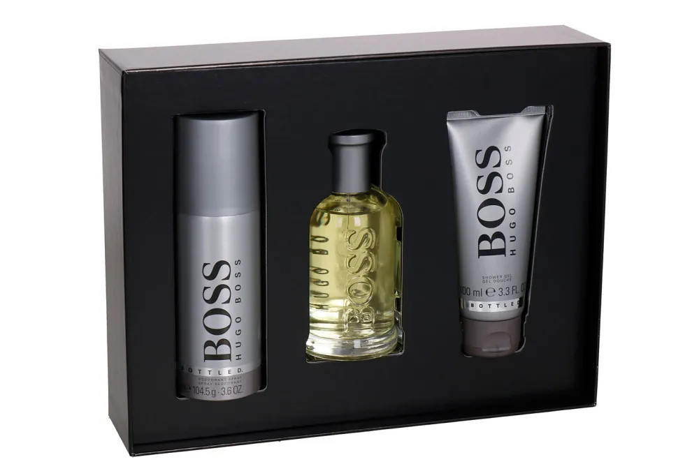 Boss Bottled gavesæt til mænd Eau de Toilette 100 ml + brusegel 100 ml + deodorant
