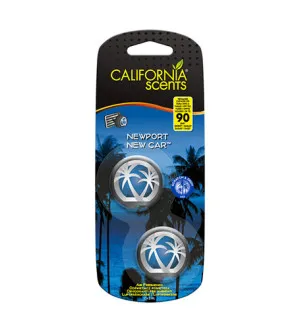 California Scents Mini Diffuser Newport New Car duft til bil 2 x 3 ml