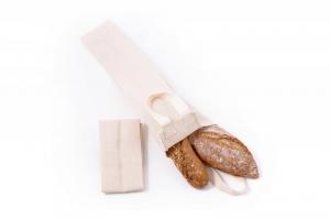 Lærredspose til baguettes - lavet af tykkere bio-bomulds lærred