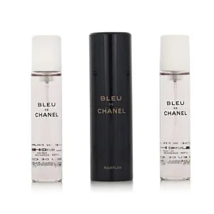 Chanel Bleu de Chanel genopfyldelig lommespray 20 ml + 2 x parfume-refill til mænd
