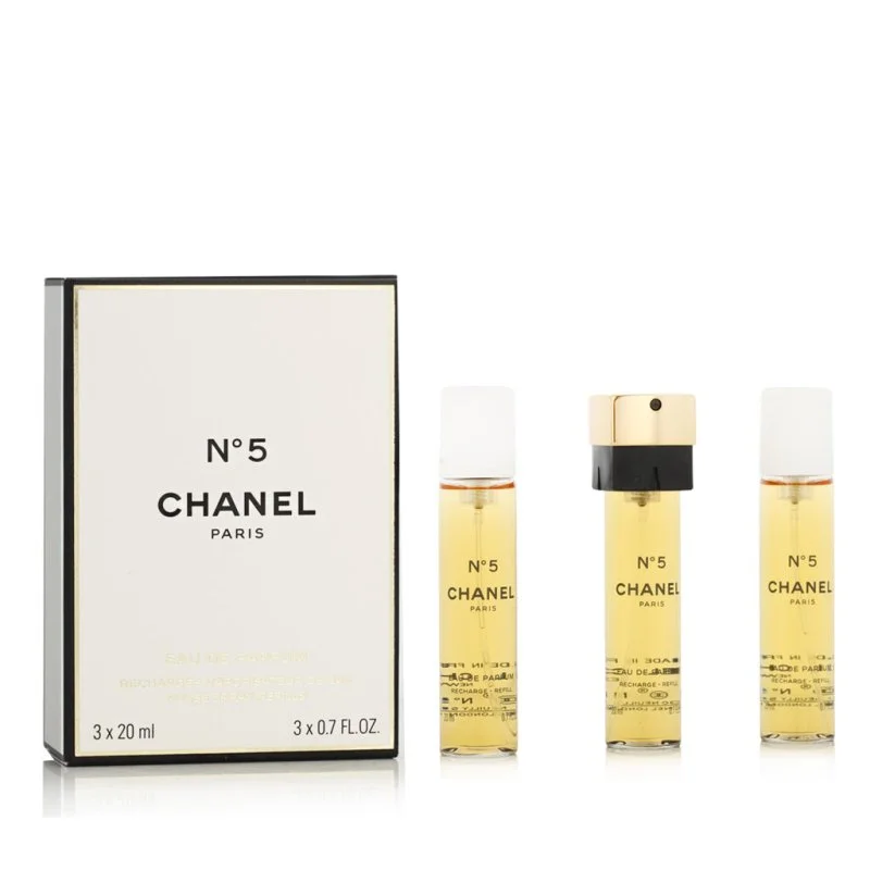 Chanel No 5 refill 2 x 20 ml + EDP-refill med forstøver Eau de Parfum til kvinder 20 ml