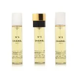 Chanel No 5 3 x 20 ml refill til lommespray eau de toilette til kvinder
