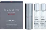 Allure Homme Sport Eau Extreme toiletvand 3x20 ml til mænd genopfyldelig flakon