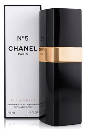 Chanel N°5 eau de toilette 50 ml til kvinder genopfyldelig flakon
