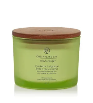 Chesapeake Bay Awaken + Invigorate duftlys med 3 væger 312 g