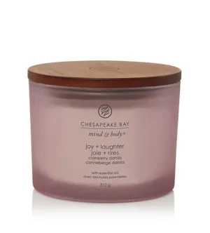 Chesapeake Bay Joy + Laughter duftlys med 3 væger 312 g