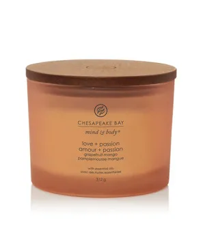 Chesapeake Bay Love + Passion duftlys med 3 væger 312 g