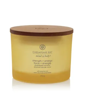 Chesapeake Bay Strength + Energy duftlys med 3 væger 312 g
