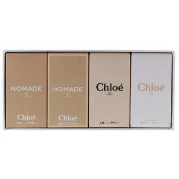 Les Parfums gavesæt Eau de Toilette Chloé 5 ml + Eau de Toilette Nomade 5 ml + Chloé 5 ml + Eau de Parfum Nomade Eau de Parfum til kvinder