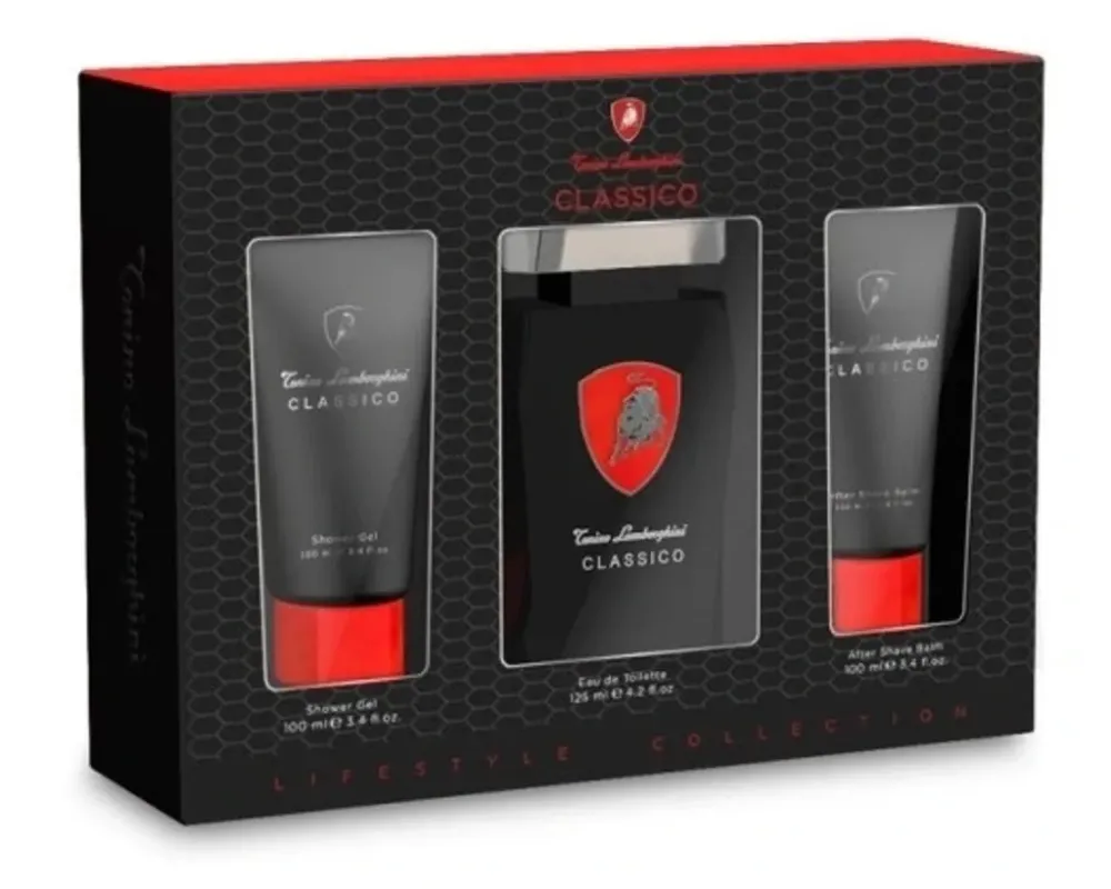 Classico Eau de Toilette til mænd 125 ml + Aftershave-balsam 100 ml + Brusegel
