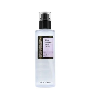 Cosrx AHA7 Whitehead Power Liquid eksfolierende essens til hud med hyperpigmentering