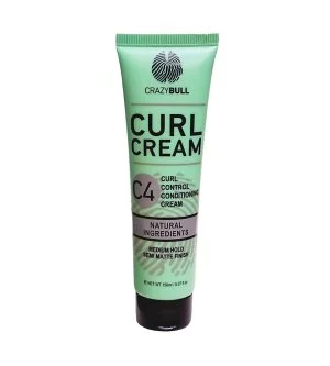 CrazyBull Curl Cream C4 plejende fugtgivende stylingcreme