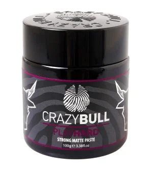 CrazyBull Play Hard Matte Paste mat stylingpasta med stærkt hold 100 g