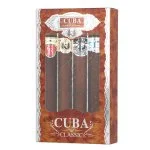 Cuba Cuba Sæt Yellow 35 ml + EDT Blue 35 ml + EDT Red 35 ml + EDT Orange eau de toilette til mænd