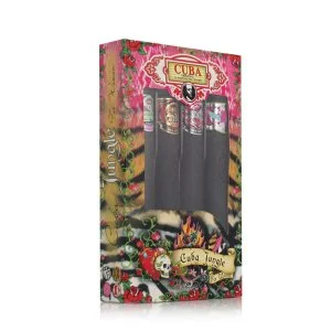 Cuba Cuba Jungle 35 ml Cuba Snake + Cuba Tiger 35 ml + Cuba Zebra 35 ml + Heartbreaker eau de parfum til kvinder