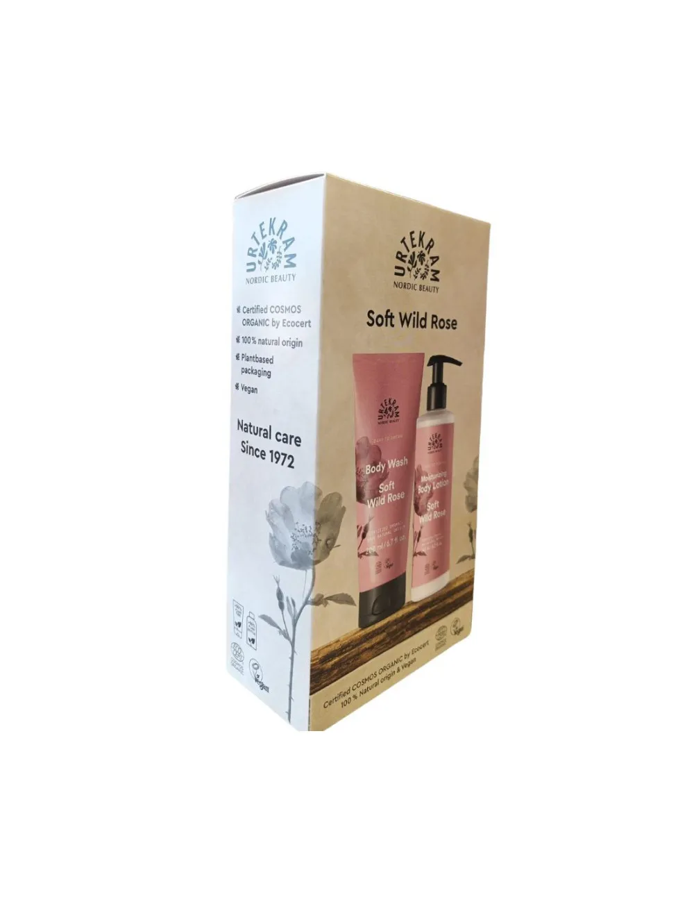 Urtekram Gave sæt shower gel og body lotion wild rose
