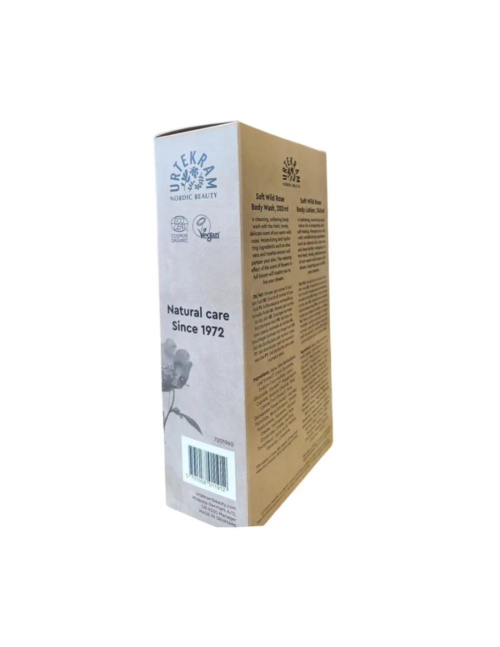 Urtekram Gave sæt shower gel og body lotion wild rose