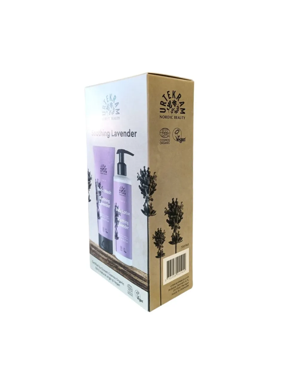 Urtekram Gave sæt shower gel og body lotion beroligende lavendel